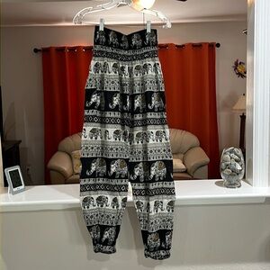 High Waist Elephant Bangkok Pants One Size